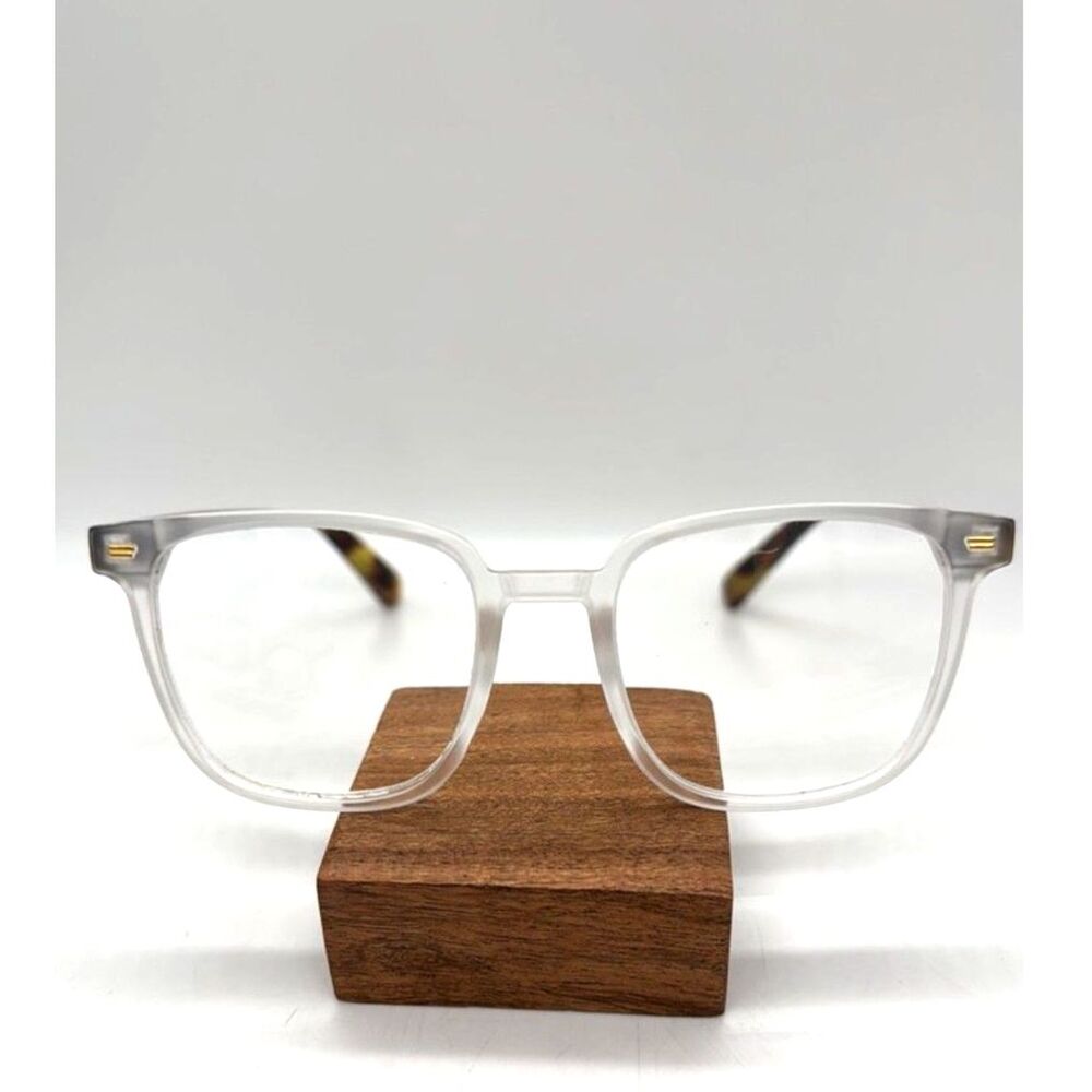 Reading Assist Glasses +2.50 Clear Oversize Frame Tortoise Shell Arms Unisex